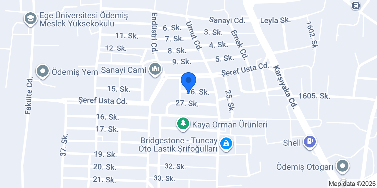 Kardelen Oto Döşeme konumu