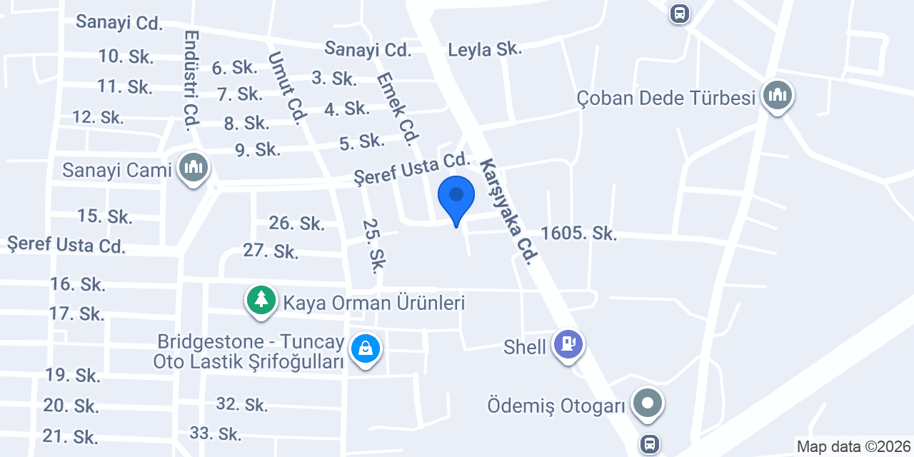 DEMSAN Demirdöğen Tarım Makinaları konumu