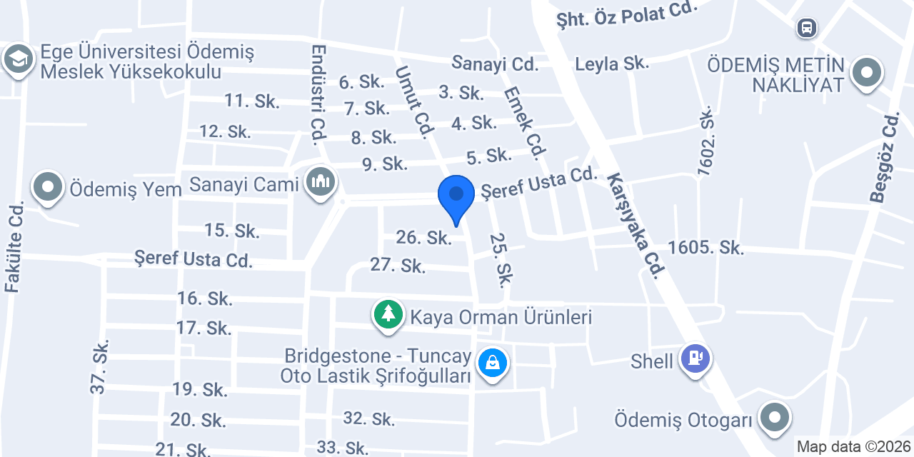 Gölcük Oto konumu