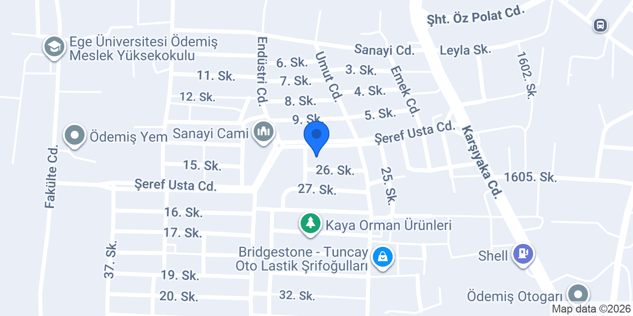 Muştu Otogaz konumu