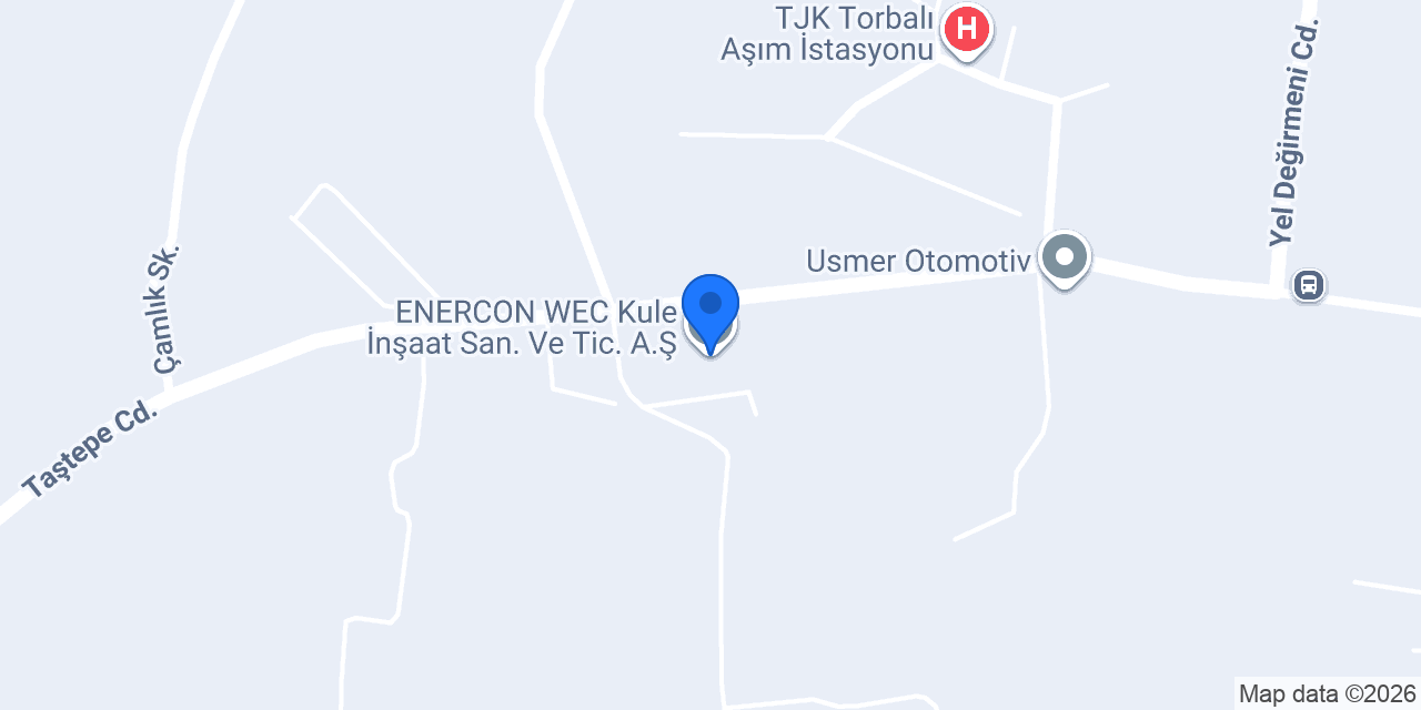 ENERCON WEC Kule İnşaat San. Ve Tic. A.Ş. konumu