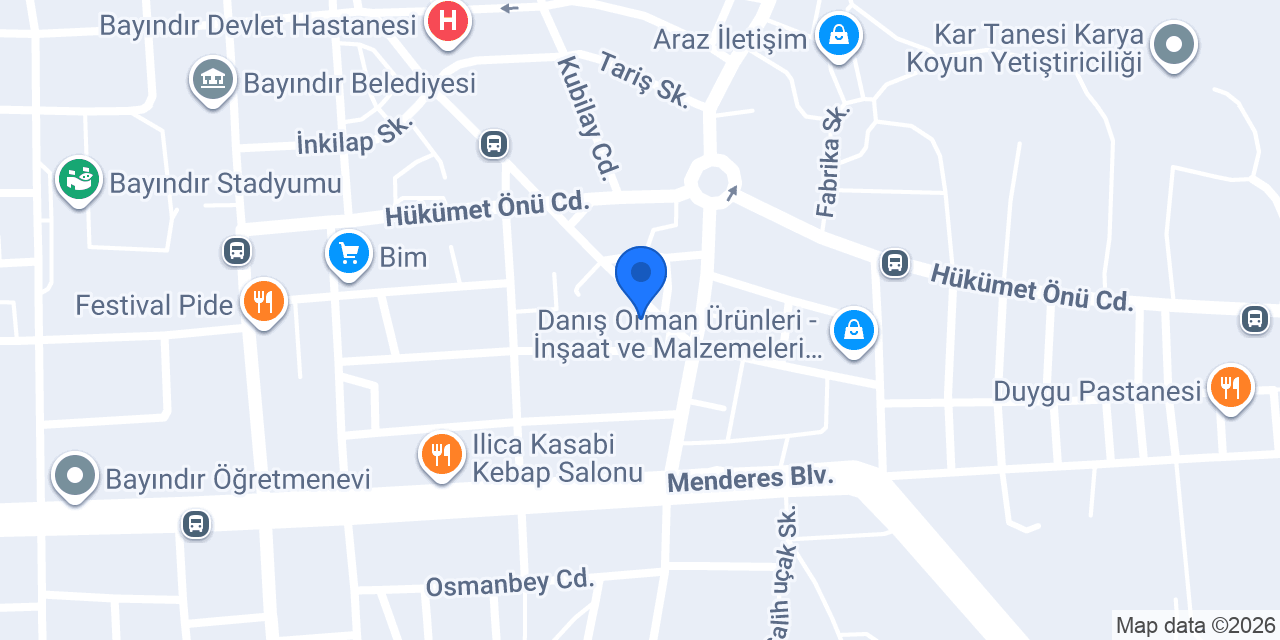 Aytekin Yapı Market konumu