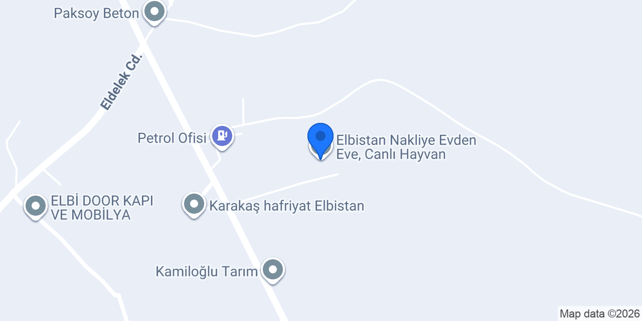 Elbistan Nakliye Evden Eve, Canlı Hayvan konumu