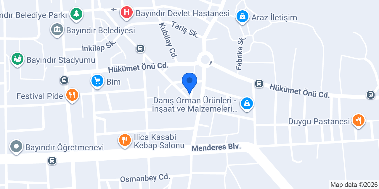 ÜNLÜ OTO konumu