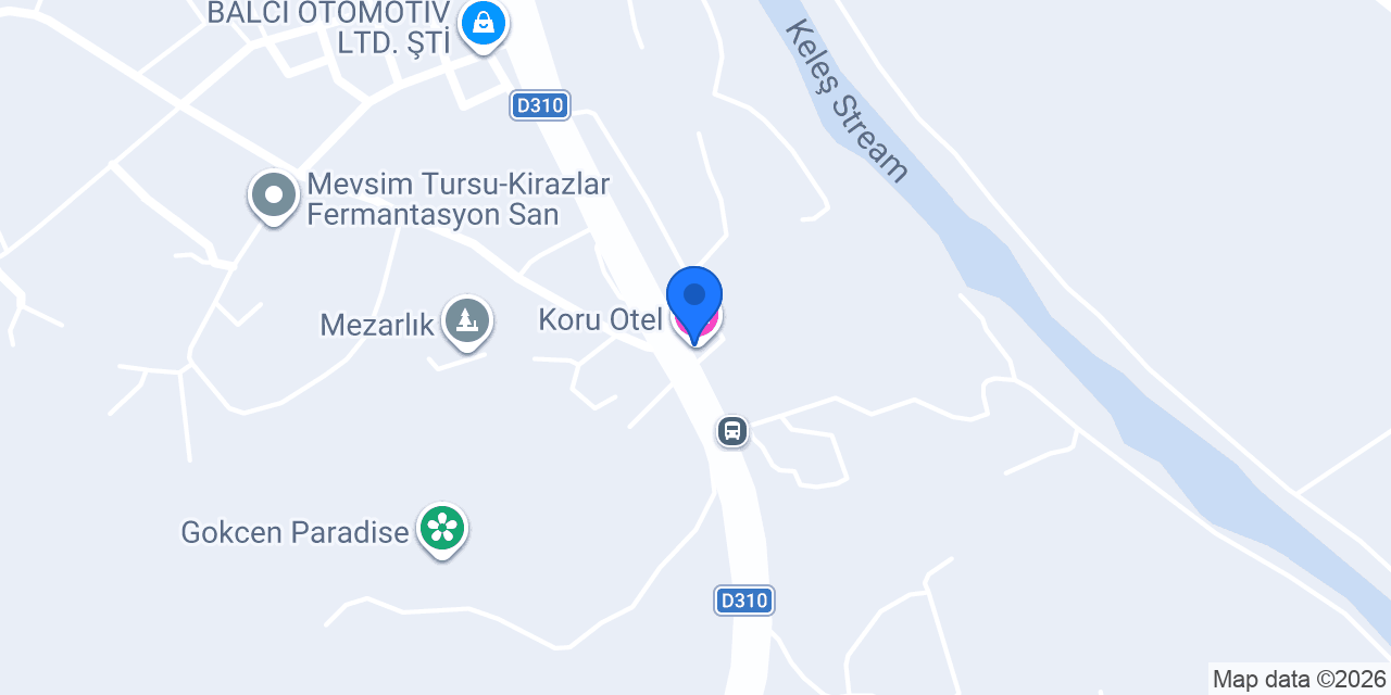 Koru Otel konumu