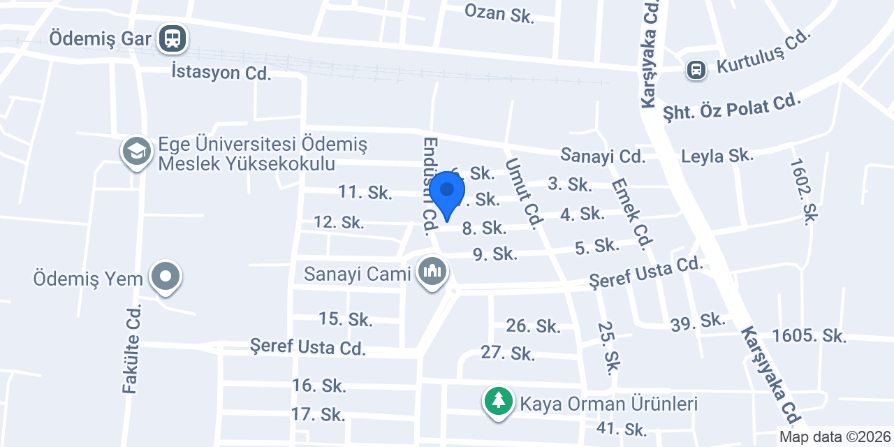 PETLAS-Ödemiş Otomotiv konumu