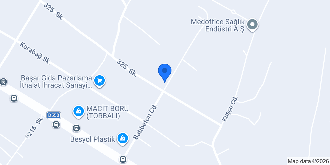 EGE EV ÜRÜNLERİ A.Ş. konumu