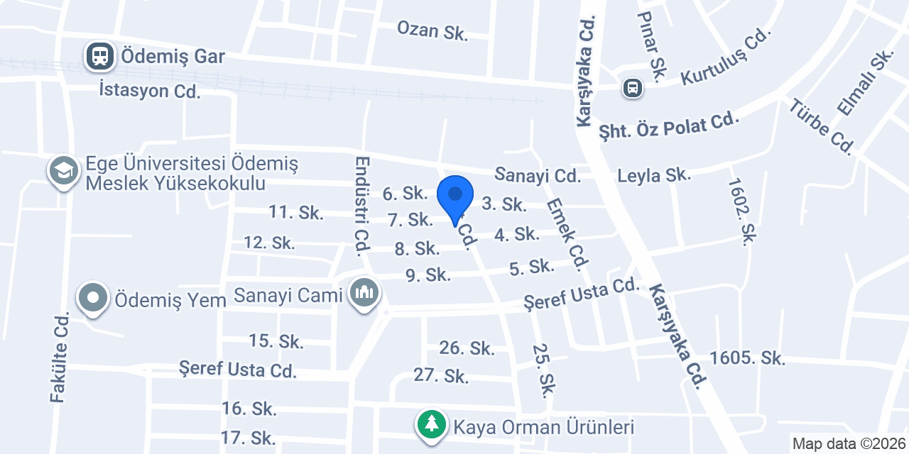 Ödemiş Lastik Yol Yardım konumu