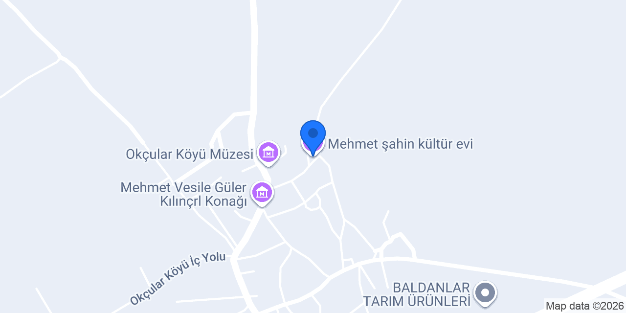 Mehmet şahin kültür evi konumu