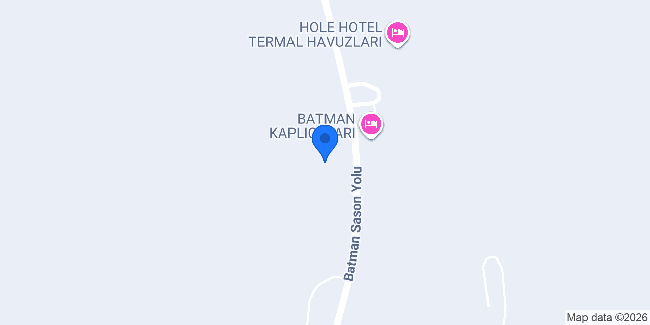 Batman Termal Otel (****) konumu