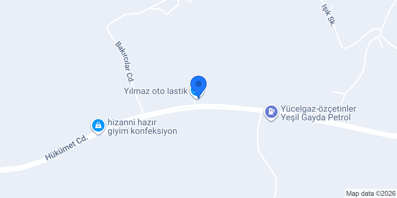 Yılmaz oto lastik konumu