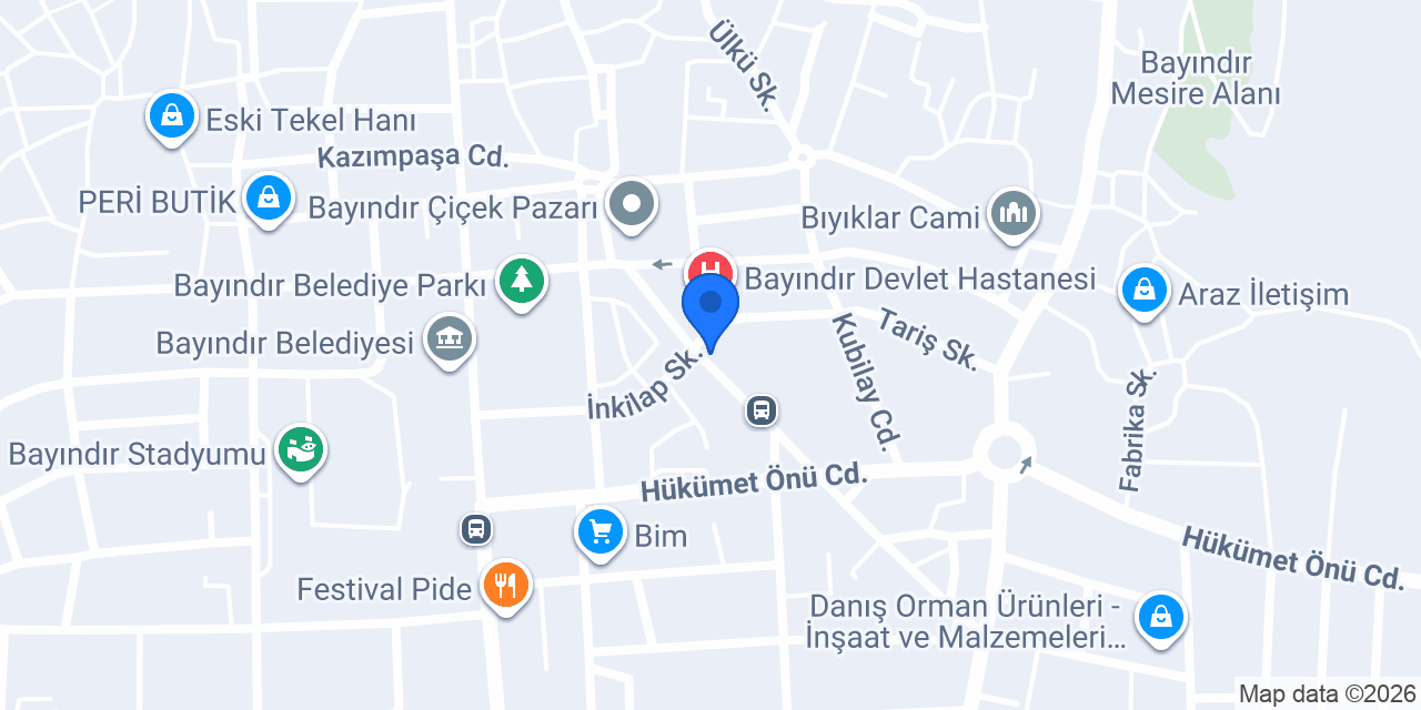 Dülgeroğlu Veteriner Kliniği konumu