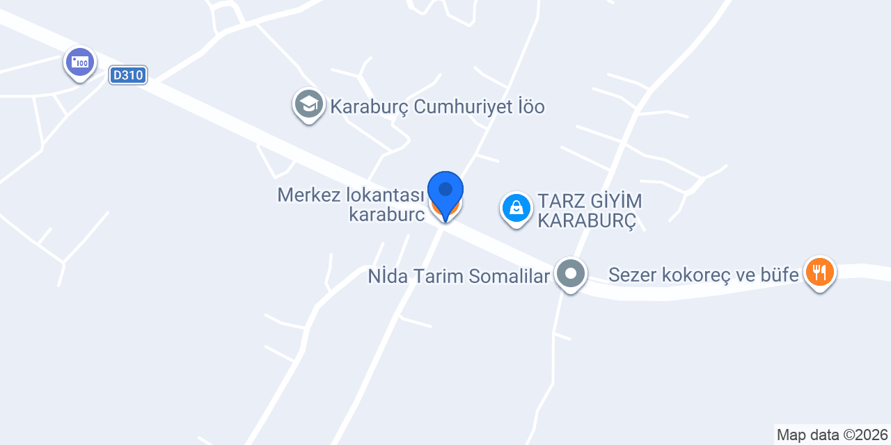 Merkez lokantası karaburc konumu