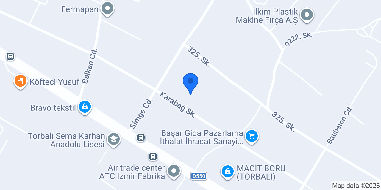 Klorak Kimya ve Temizlik Ürünleri konumu