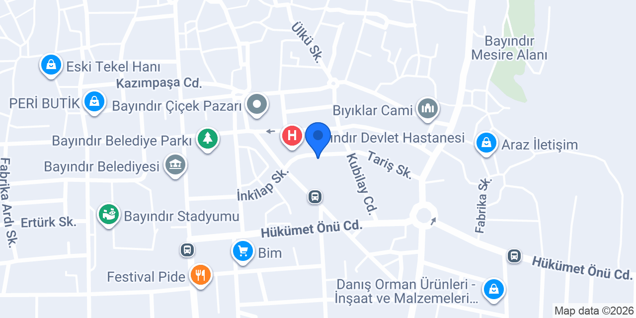 Egem Veteriner Kliniği konumu