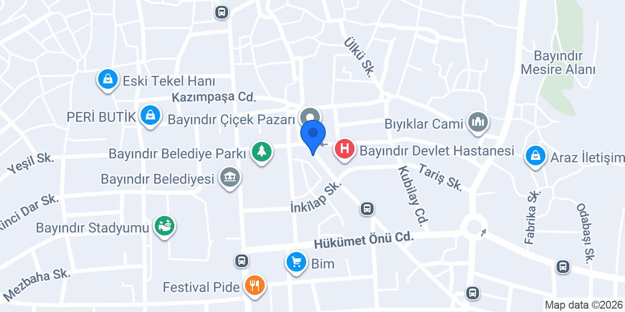 Bayındır Taksi Hamza konumu