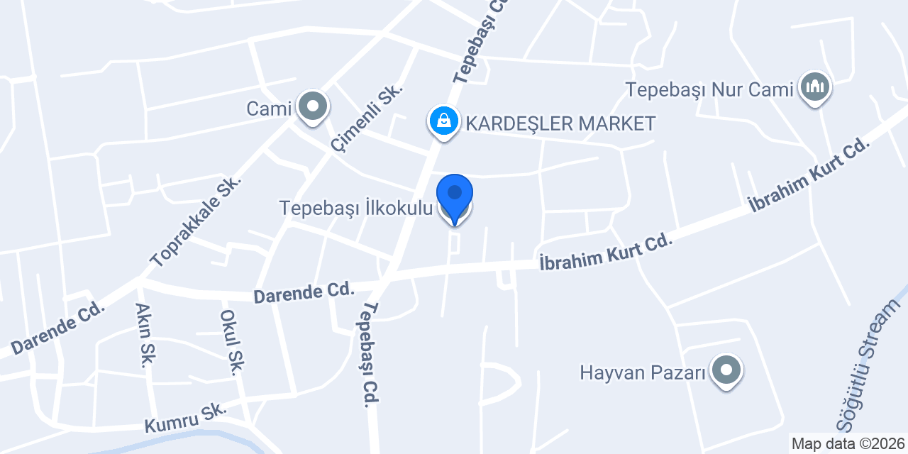 Tepebaşı İlkokulu konumu