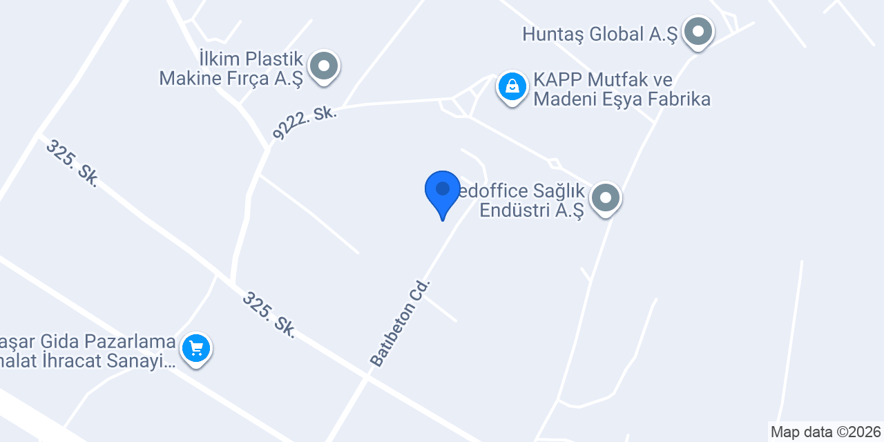 Batıbeton Torbalı Tesisi konumu