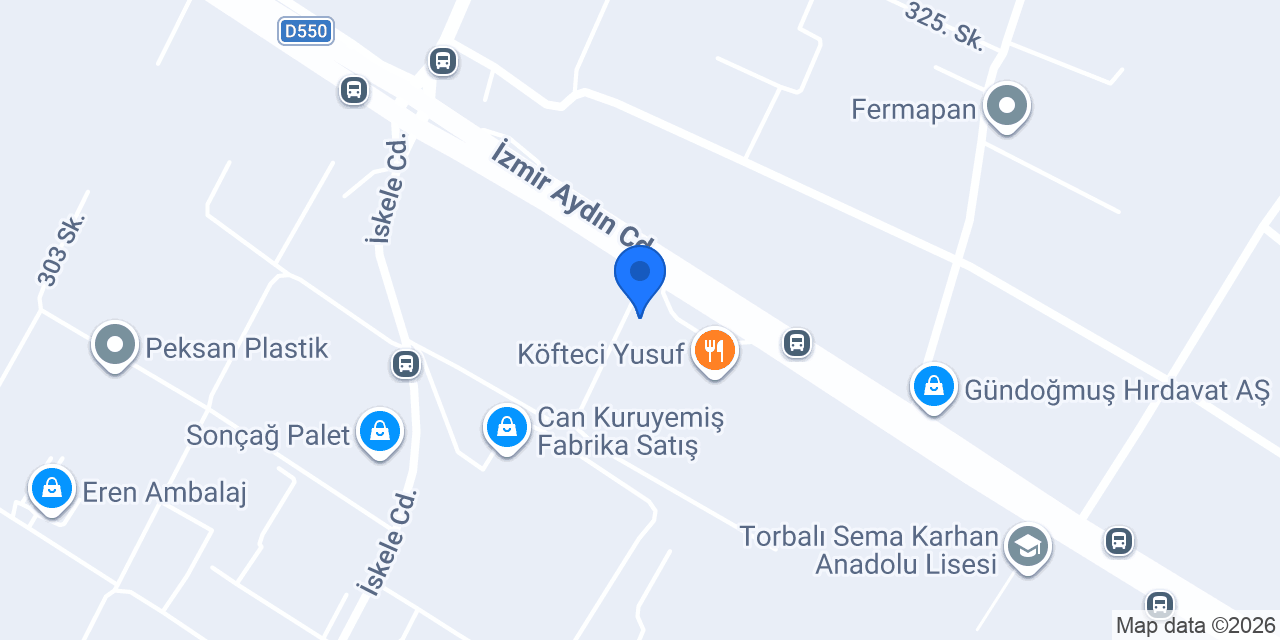 Kalde İzmir Bölge Müdürlüğü konumu