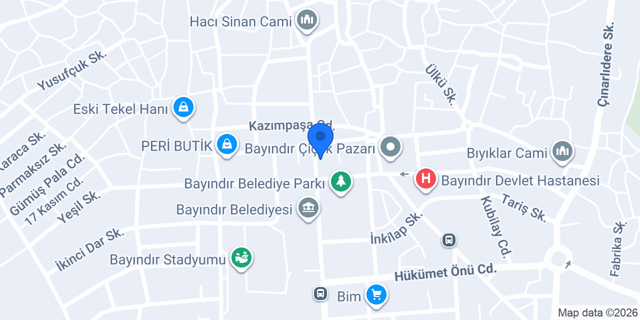 Bayındır 1. noterliği konumu