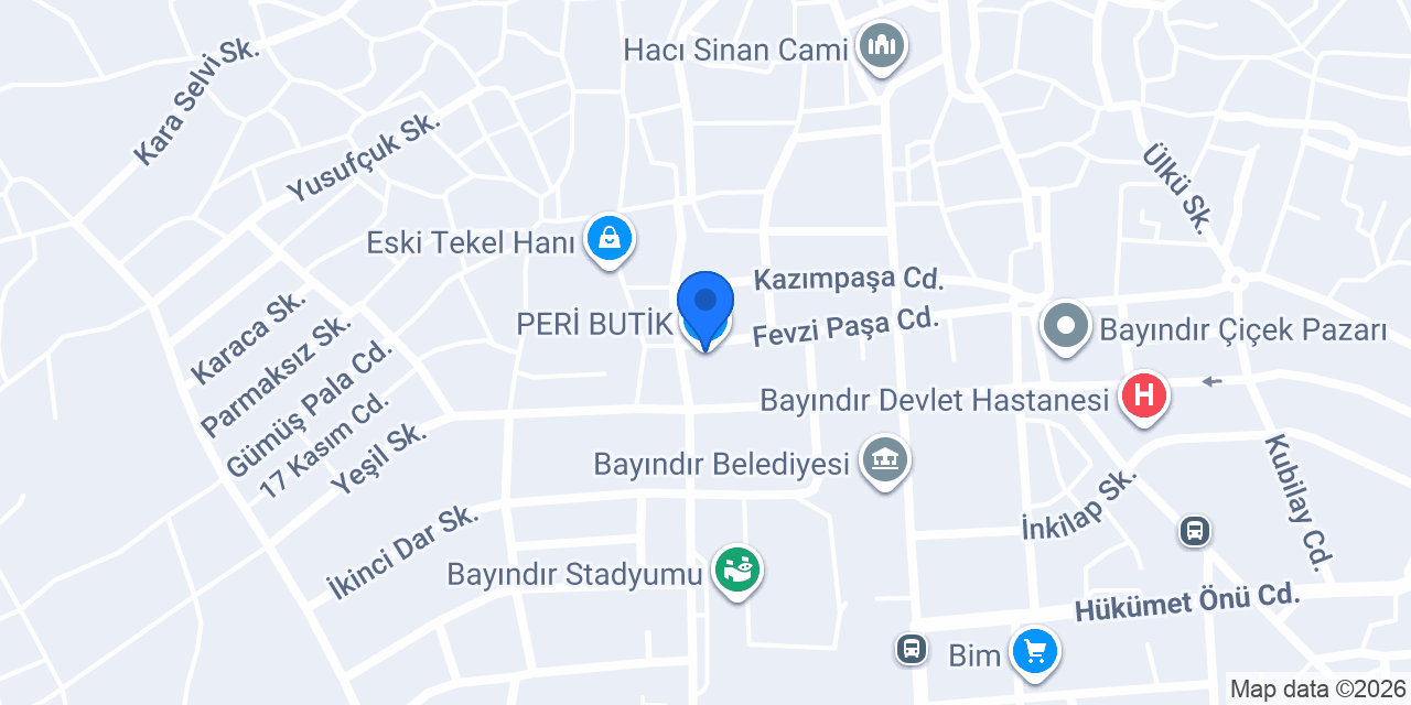PERİ BUTİK konumu