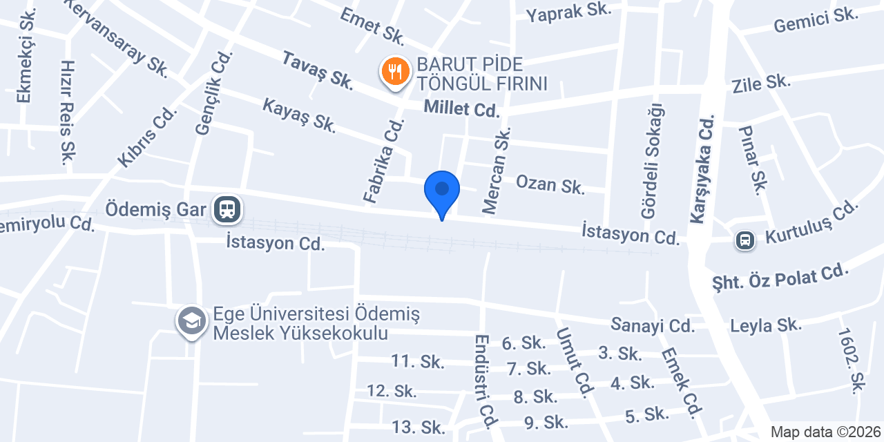 Ödemiş Sosyal Hizmet Merkezi konumu