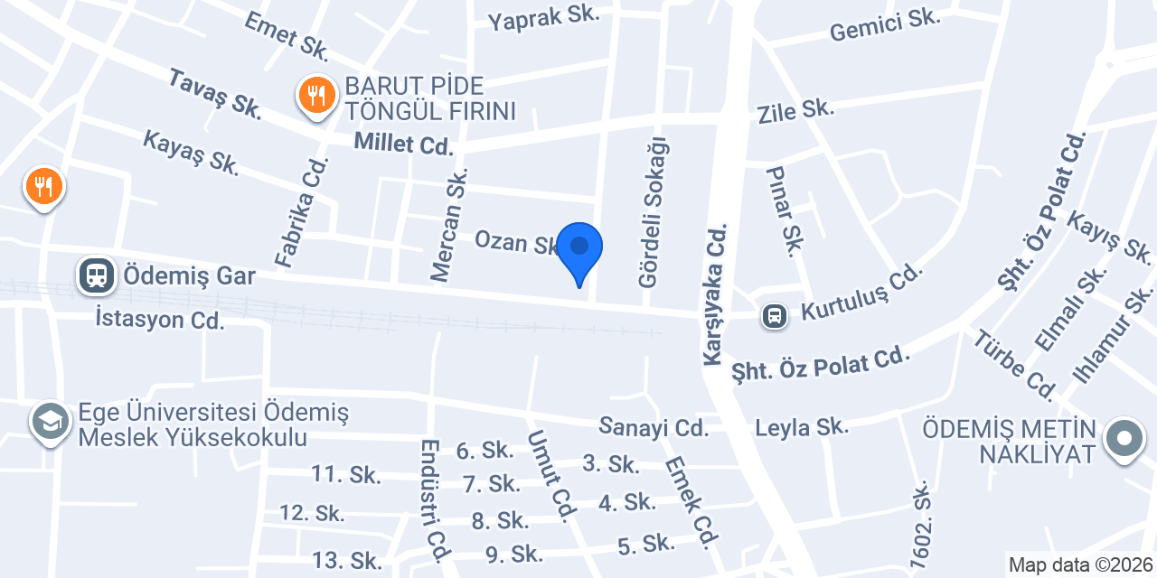 ÖDEMİŞ VİNÇ konumu