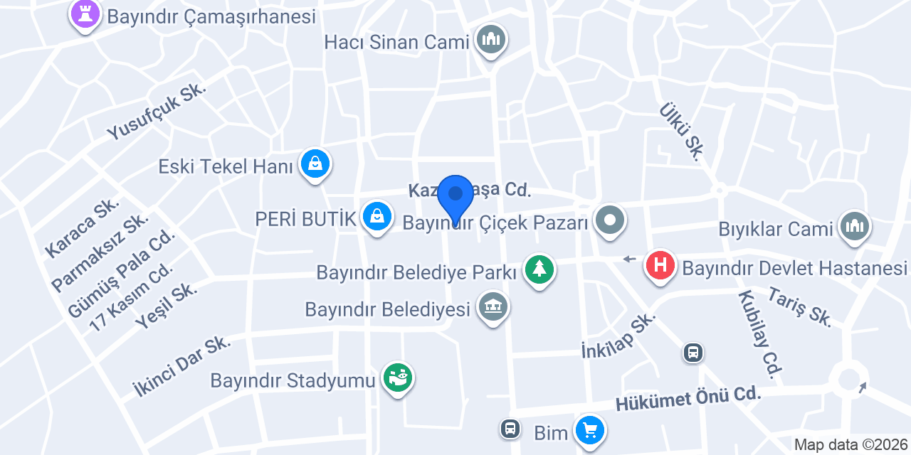 Ziraat Bankası Bayındır Şubesi konumu
