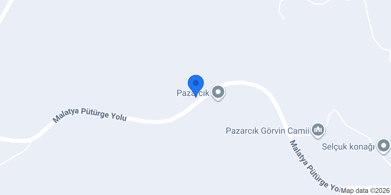 PÜTÜRGE PAZARCIK ASM konumu