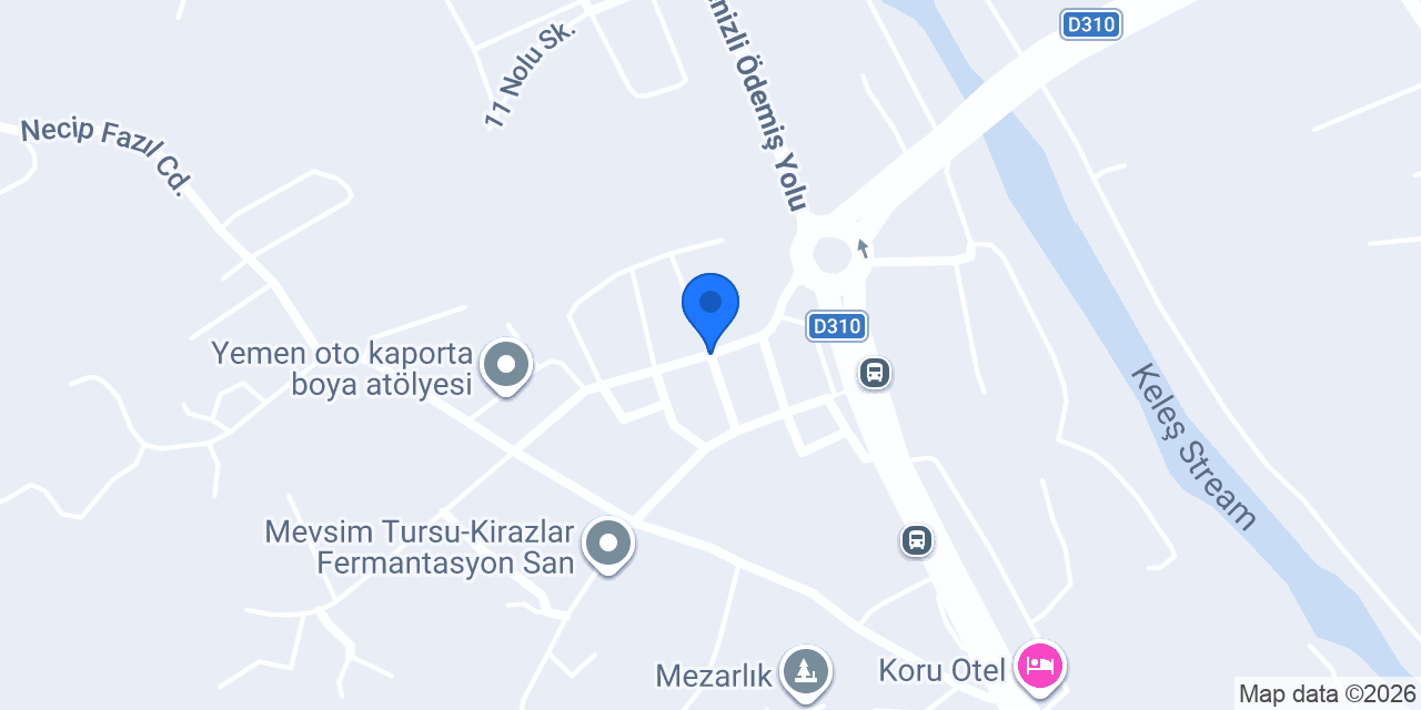 Gençsan Otomotiv konumu