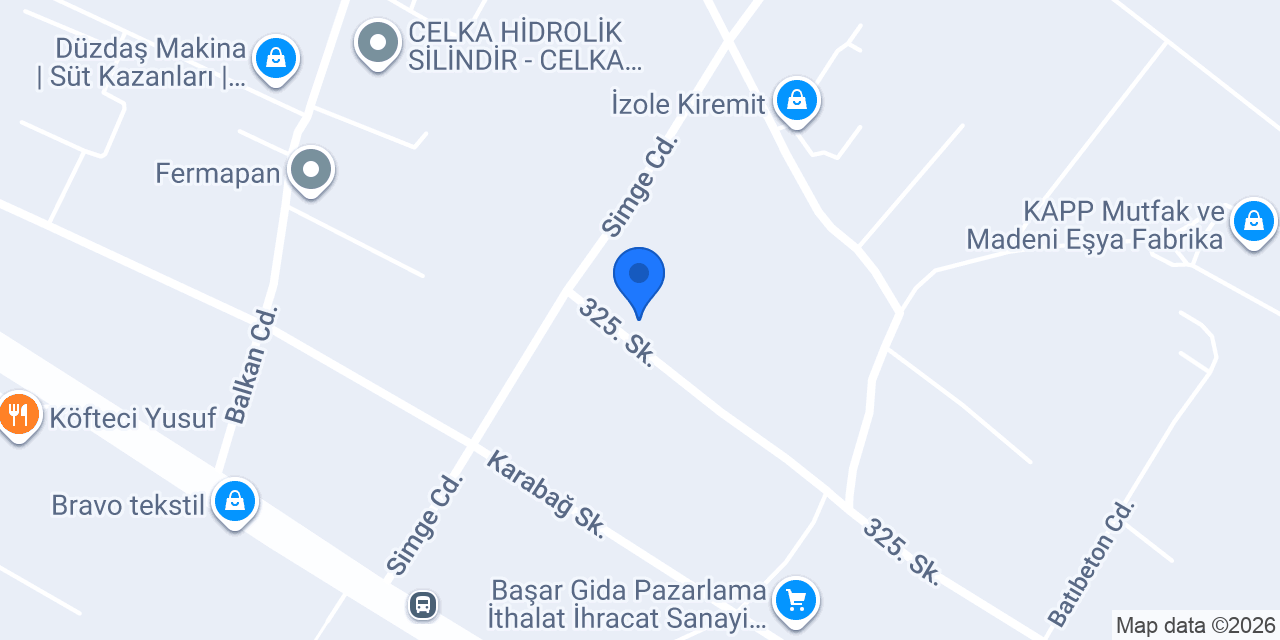 Zeybek Metal konumu