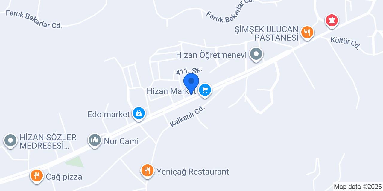 Şark Market konumu