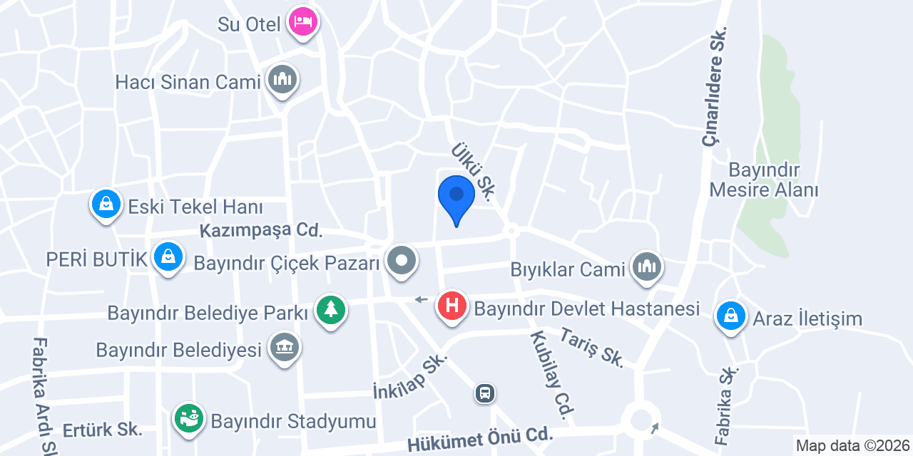 PARS ÇİÇEK konumu