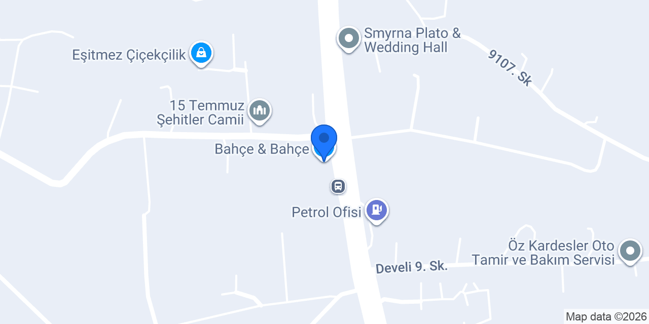 Bahçe & Bahçe konumu