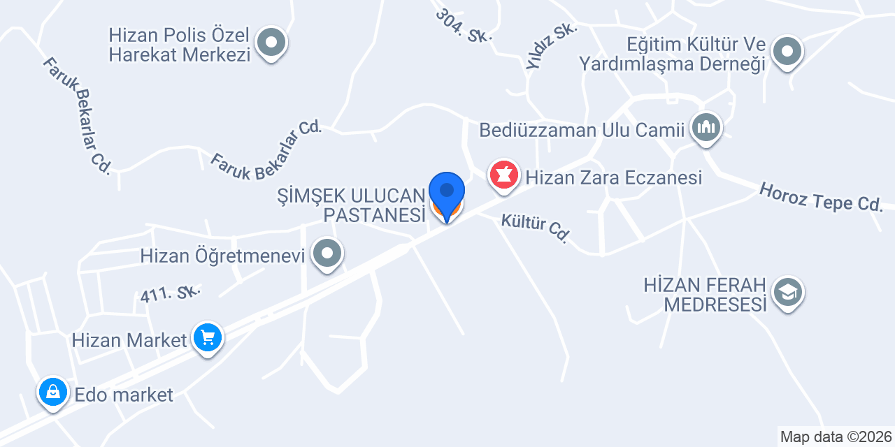 ŞİMŞEK ULUCAN PASTANESİ konumu