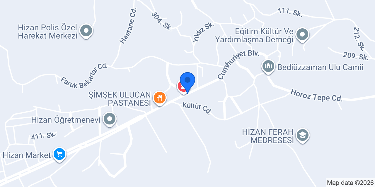 Oses Çiğ Köfte konumu