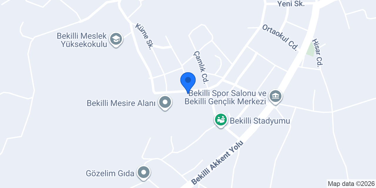 Biricik Çamlık Öğrenci Yurdu konumu
