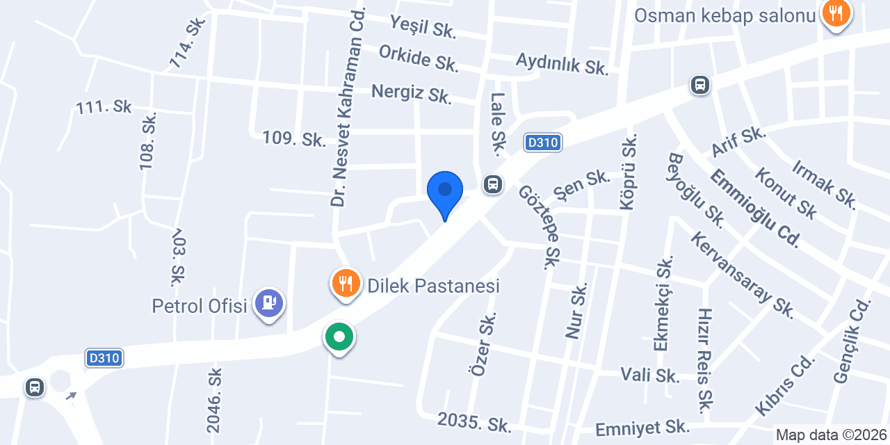 BİLİR OTOMOTİV konumu