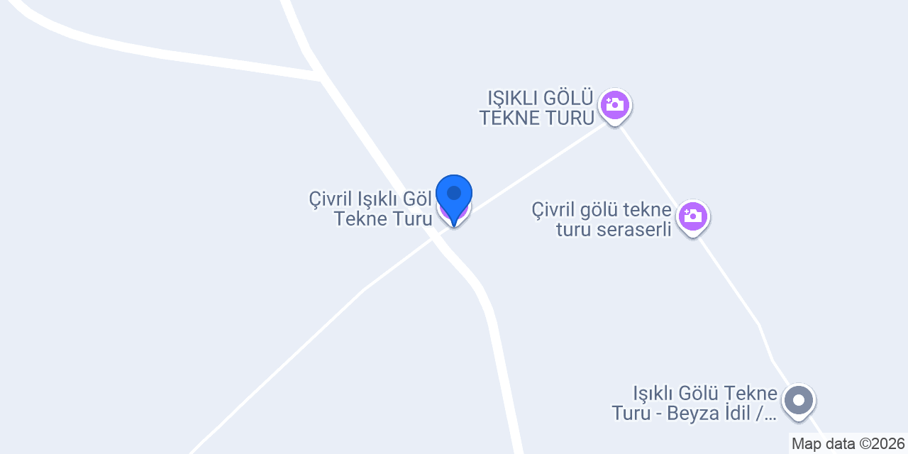 Çivril Işıklı Göl Tekne Turu konumu