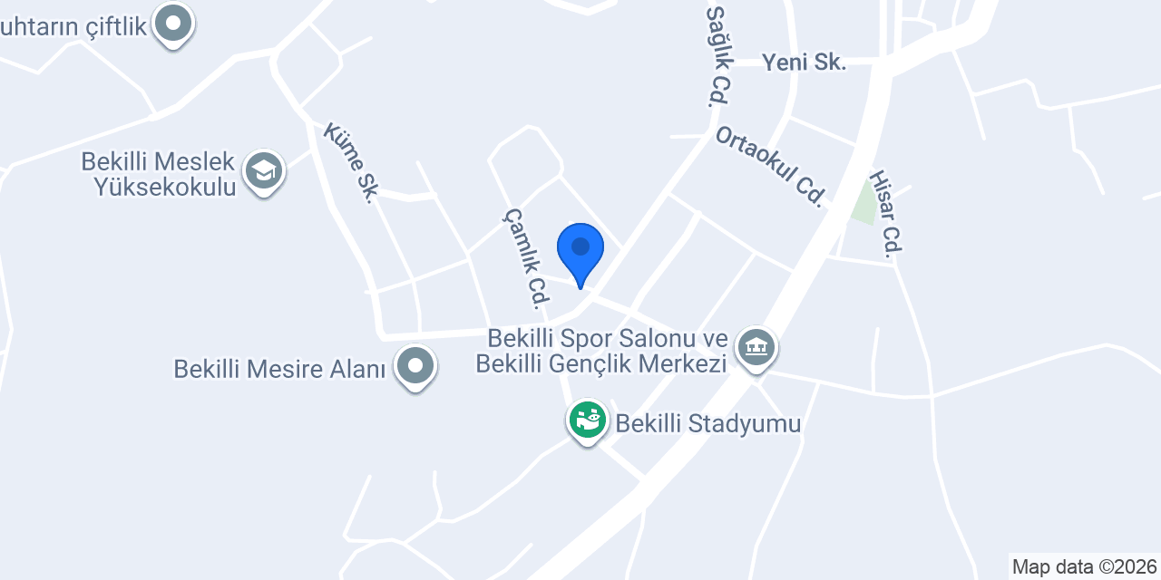 Bekilli Aile Sağlık Mer. konumu