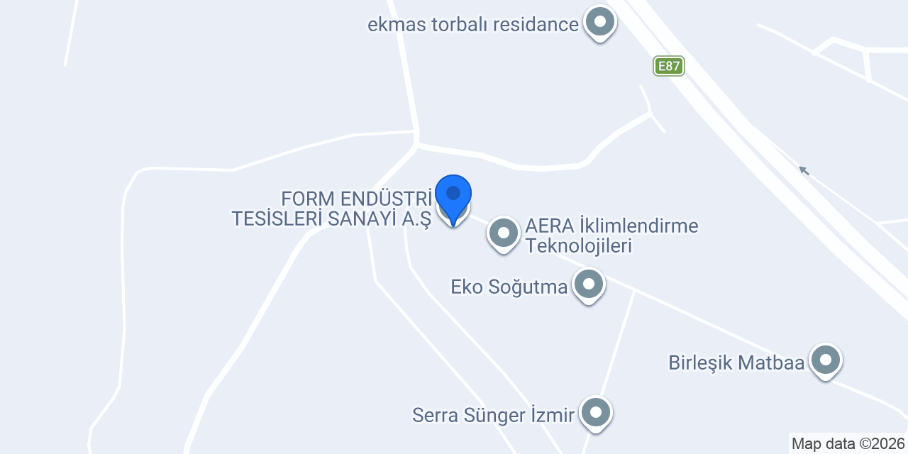 FORM ENDÜSTRİ TESİSLERİ SANAYİ A.Ş. konumu