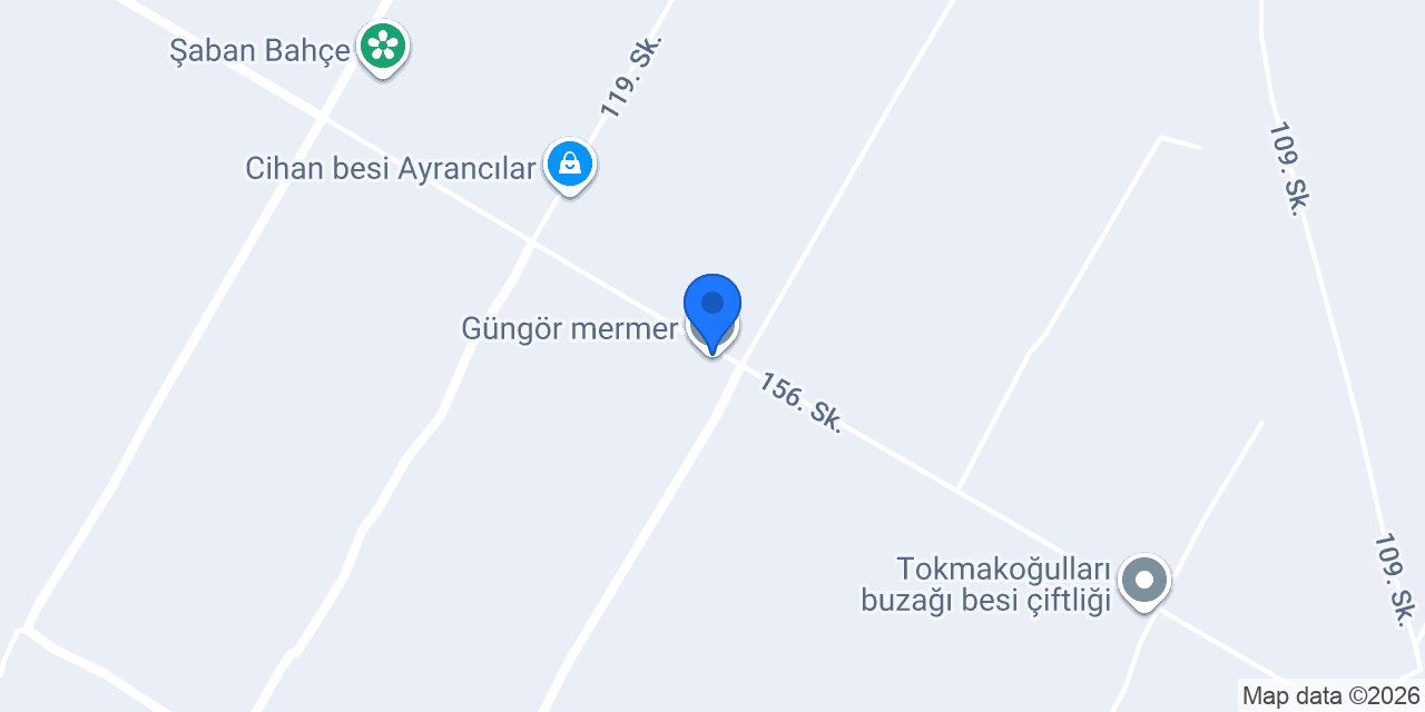 Güngör mermer konumu