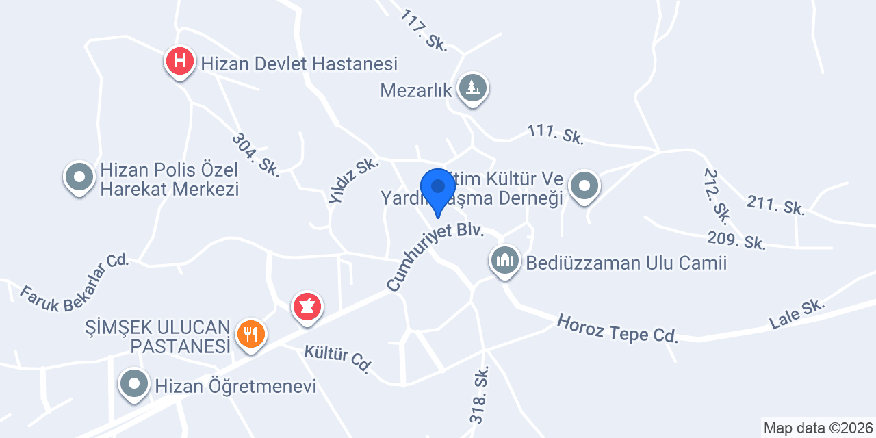 Kurt Veteriner Kliniği konumu