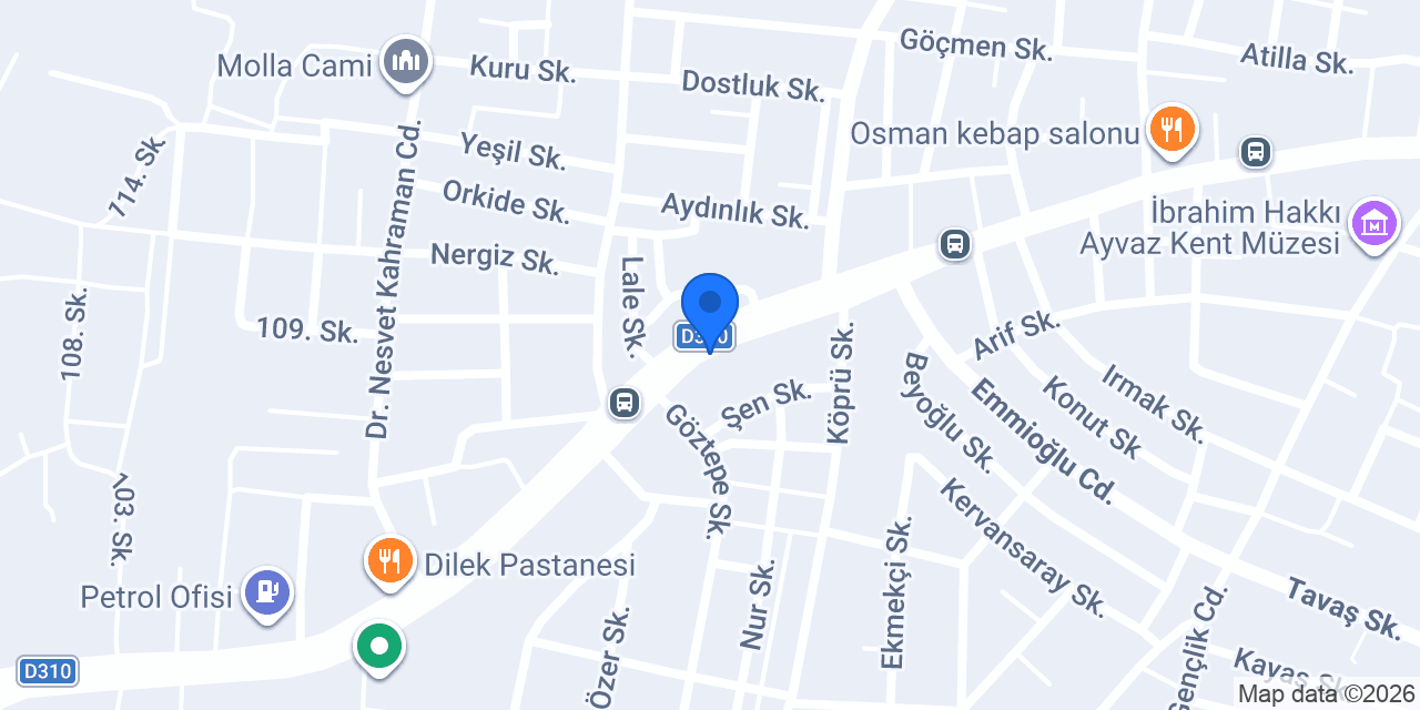 ŞENDURUR OTOMOTİV konumu