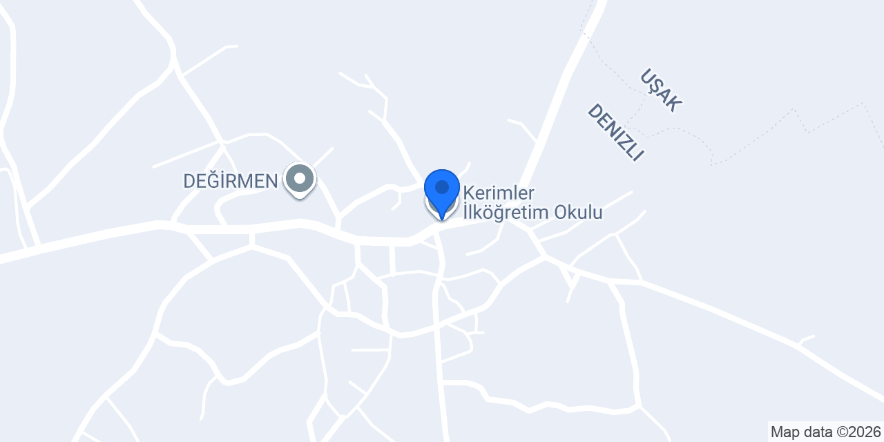 Kerimler İlköğretim Okulu konumu