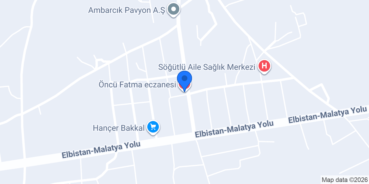 Öncü Fatma eczanesi konumu