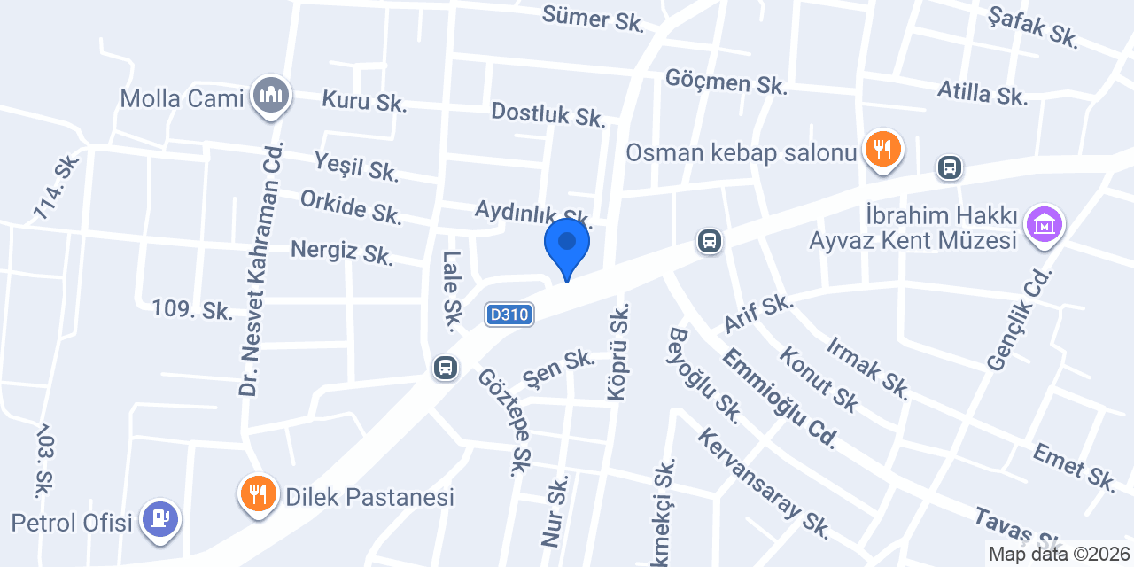 Köksal Oto Galeri konumu