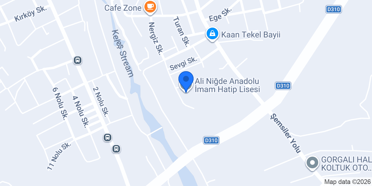 Ali Niğde Anadolu İmam Hatip Lisesi konumu