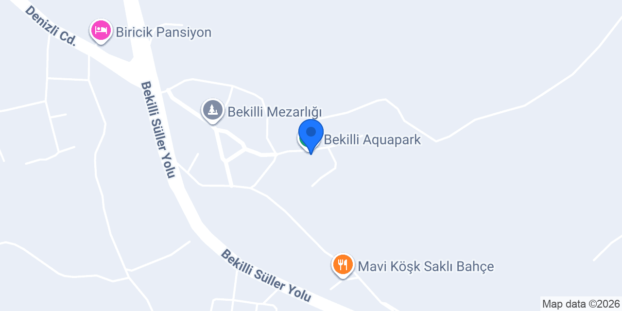 Bekilli Aquapark konumu