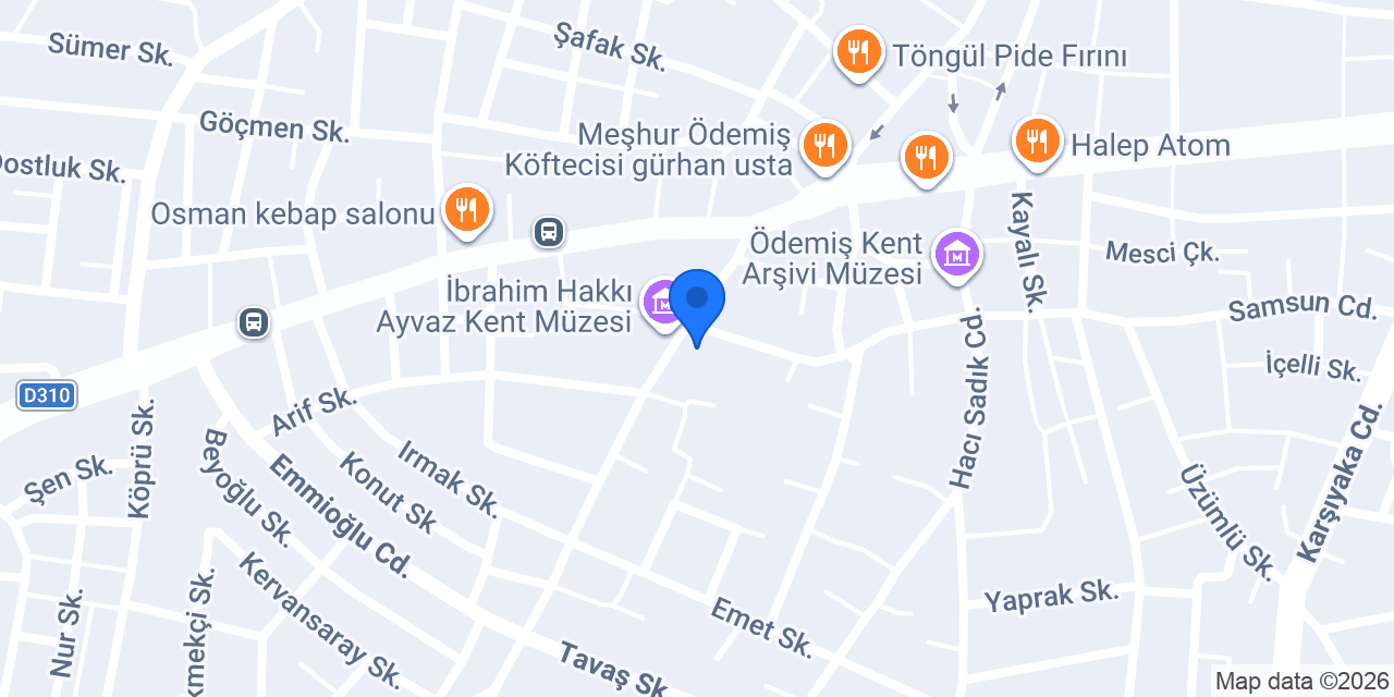 İnönü İlkokulu konumu